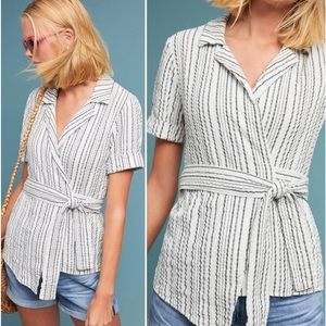 Anthropologie Wrapped Blouse